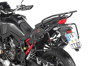 Чорний багажник з нержавіючої сталі для Honda CRF1100L Africa Twin -2021 від Touratech.