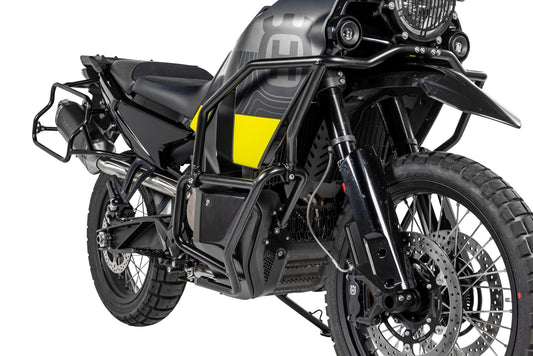 Захисні дуги з нержавіючої сталі, чорні, для Husqvarna Norden 901 від Touratech.