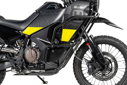 Захисні дуги з нержавіючої сталі, чорні, для Husqvarna Norden 901 від Touratech.