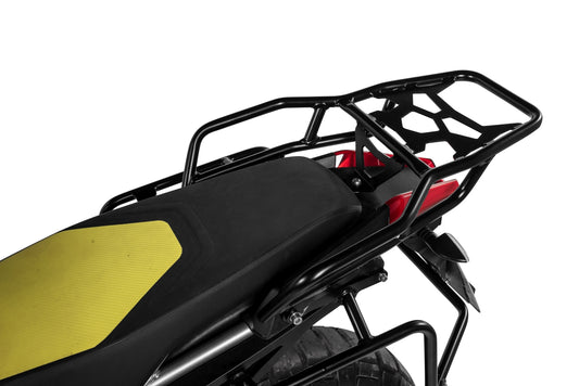 Топкейс ZEGA / Багажник чорний, нержавіюча сталь для Aprilia Tuareg 660