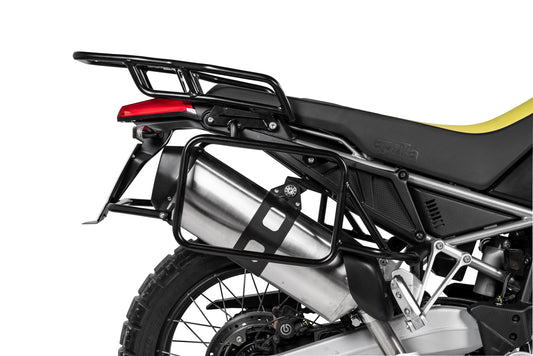 Багажник для кофрів з нержавіючої сталі, чорний, для Aprilia Tuareg 660 від Touratech.