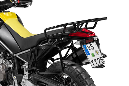 Топкейс ZEGA / Багажник чорний, нержавіюча сталь для Aprilia Tuareg 660