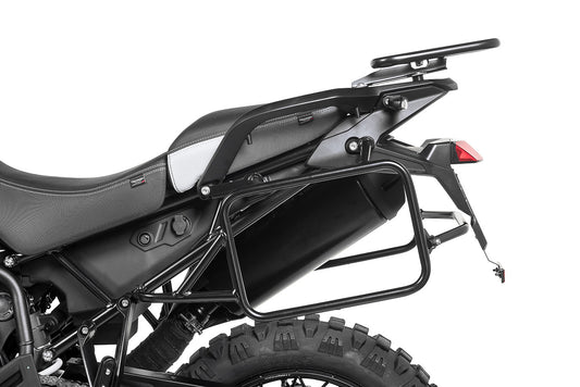 Чорний багажник з нержавіючої сталі для Triumph Tiger 900 від Touratech