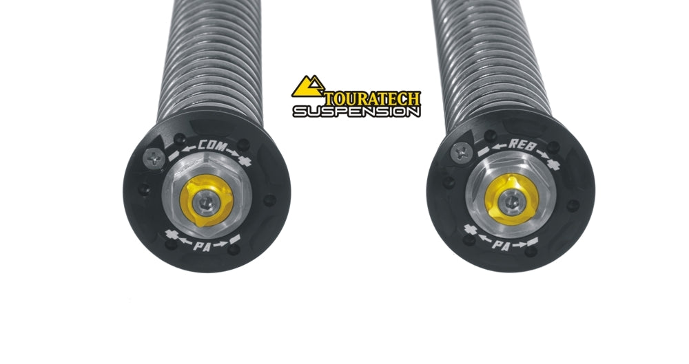 Картриджна підвіска Touratech Suspension Kit Extreme для Triumph Tiger 900 Rallye Pro з 2020 року.