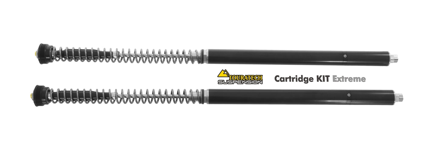 Картриджна підвіска Touratech Suspension Kit Extreme для Triumph Tiger 900 Rallye Pro з 2020 року.