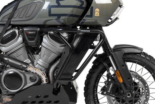Захисні дуги з нержавіючої сталі, чорні для Harley-Davidson RA1250 Pan America від Touratech.
