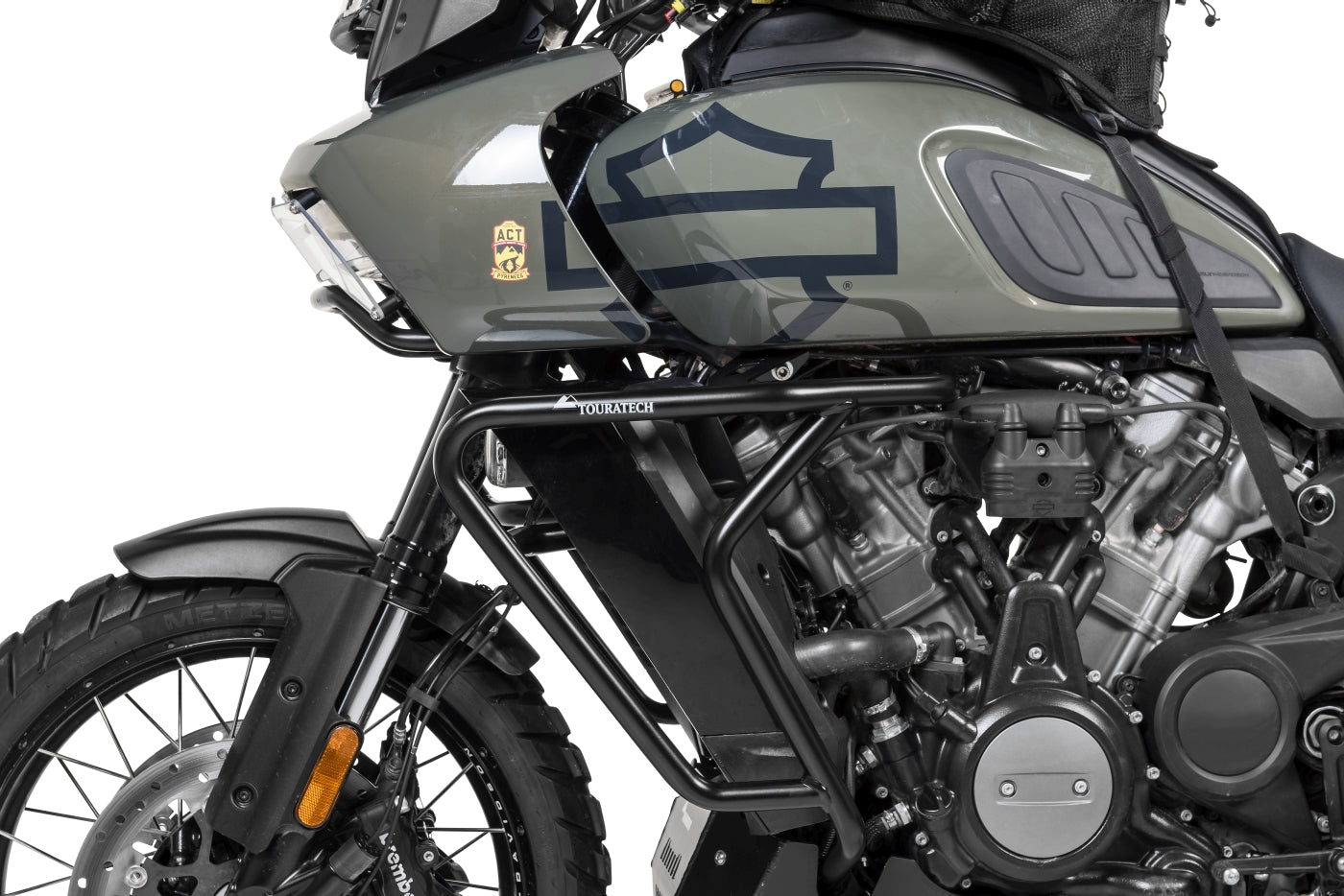 Захисні дуги з нержавіючої сталі, чорні для Harley-Davidson RA1250 Pan America від Touratech.
