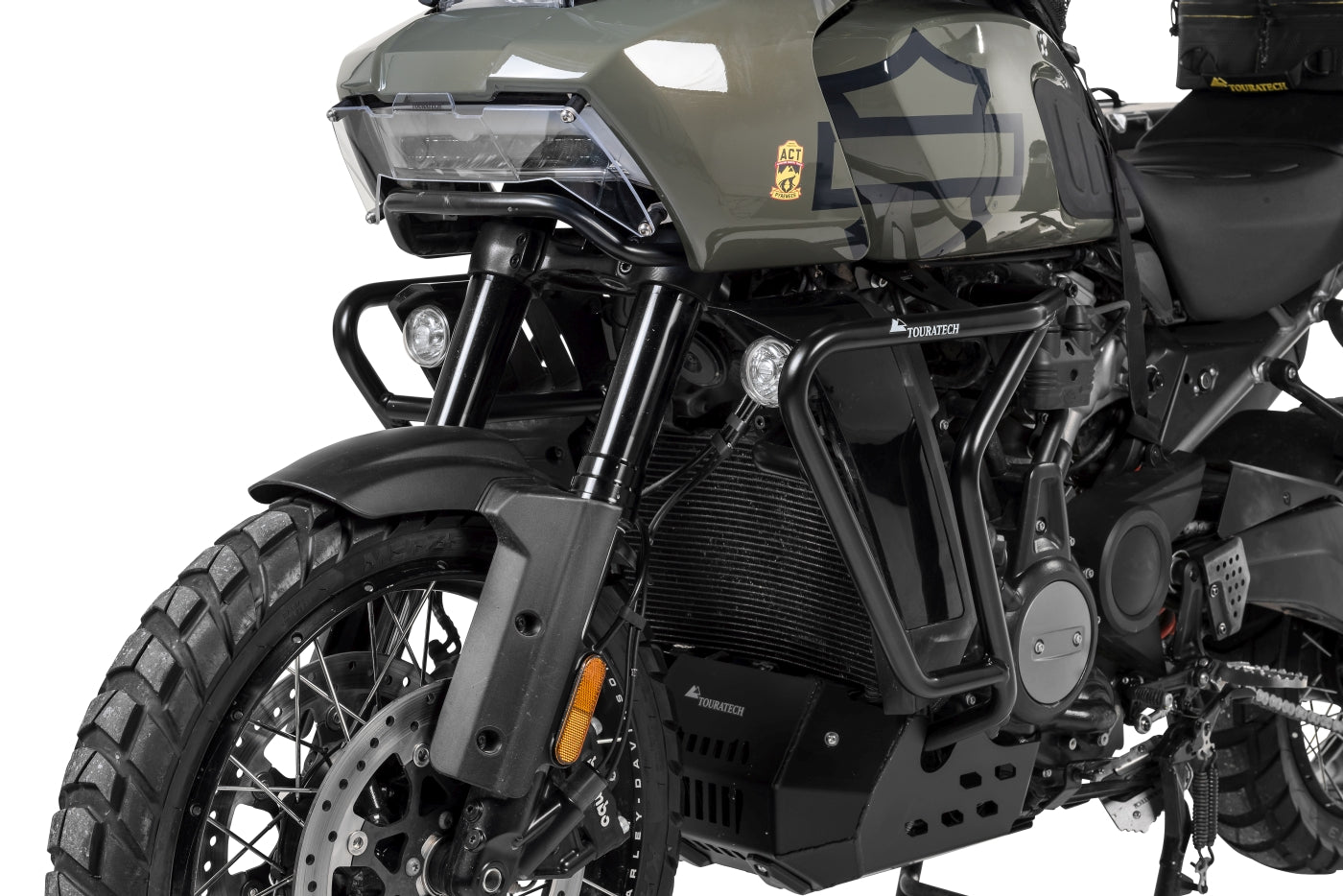 Захисні дуги з нержавіючої сталі, чорні для Harley-Davidson RA1250 Pan America від Touratech.