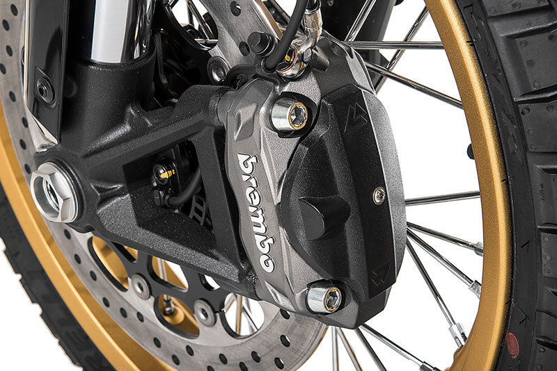 Захисна кришка гальмівного супорта передня, чорна для Ducati Scrambler з 2015 року