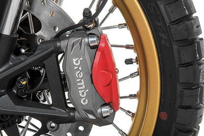 Захисна кришка гальмівного супорта переднього, червона для Ducati Scrambler з 2015 року від Touratech.