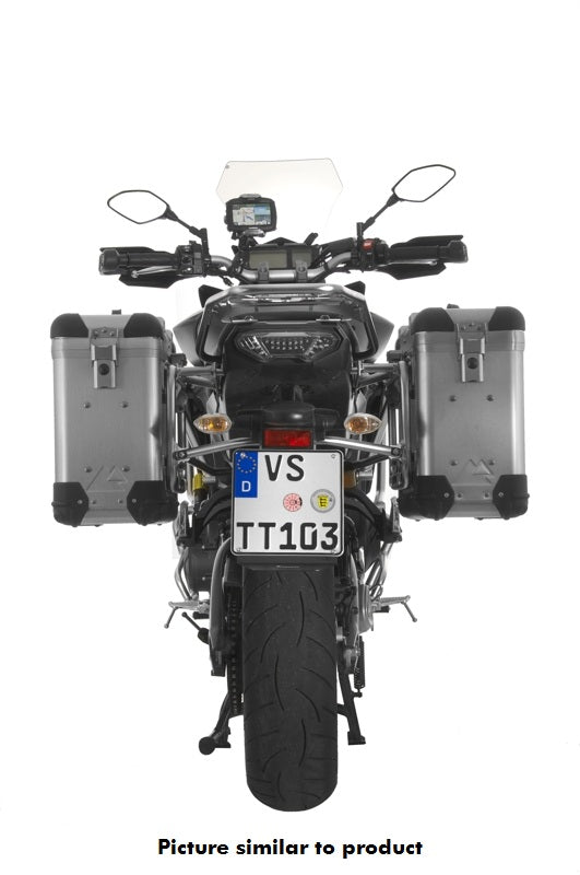 Система алюмінієвих кофрів ZEGA Pro 31/31 літр з нержавіючим каркасом чорного кольору для Yamaha MT-09 Tracer (2015-2017)