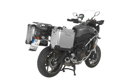 Система алюмінієвих кофрів ZEGA Pro 31/31 літр з нержавіючим каркасом чорного кольору для Yamaha MT-09 Tracer (2015-2017)