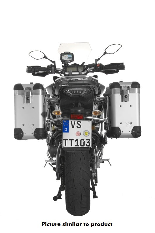Система алюмінієвих кофрів ZEGA Pro "And-S" 31/31 літр з нержавіючим кріпленням чорного кольору для Yamaha MT-09 Tracer (2015-2017)