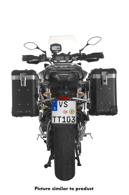 Система алюмінієвих кофрів ZEGA Pro "And-Black" 31/31 літр з чорним нержавіючим сталевим кріпленням для Yamaha MT-09 Tracer (2015-2017)