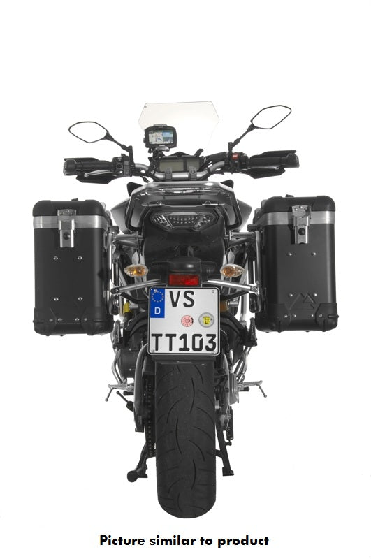 Система алюмінієвих кофрів ZEGA Pro "And-Black" 31/31 літр з чорним нержавіючим сталевим кріпленням для Yamaha MT-09 Tracer (2015-2017)