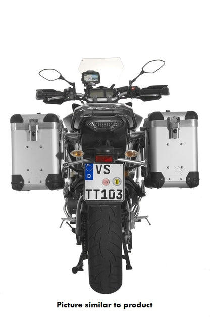 Система алюмінієвих кофрів ZEGA Pro "And-S" 38/38 літрів з чорною нержавіючою рамою для Yamaha MT-09 Tracer (2015-2017)