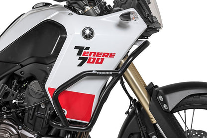 Захисні дуги з нержавіючої сталі, чорні для Yamaha Tenere 700 від Touratech.