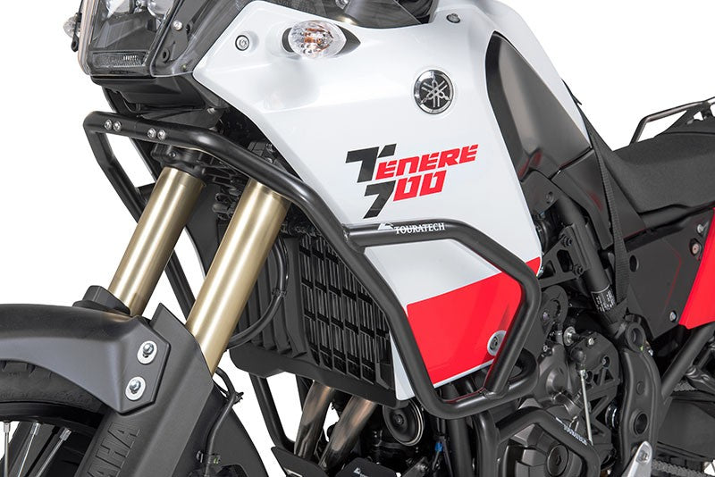 Захисні дуги з нержавіючої сталі, чорні для Yamaha Tenere 700 від Touratech.