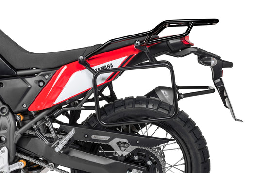 Багажник для кофрів із нержавіючої сталі, чорний, для Yamaha Tenere 700 / World Raid від Touratech.