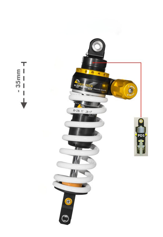 Підвіска Touratech для зниження висоти (-35 мм) для Yamaha 700 Tenere (2019-) Тип Level2