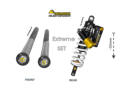 Touratech Підвіска WTE Комплект для зниження -35мм Тип Extreme для Yamaha 700 Tenere з 2019 року