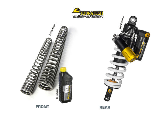 Підвіска Touratech WTE Extreme-SET з пружинами вилки для Yamaha Tenere 700 з 2019 року