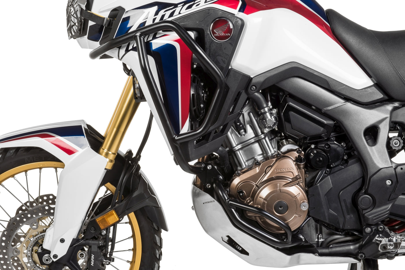 Захисні дуги з нержавіючої сталі чорного кольору для Honda CRF1000L Africa Twin від Touratech.